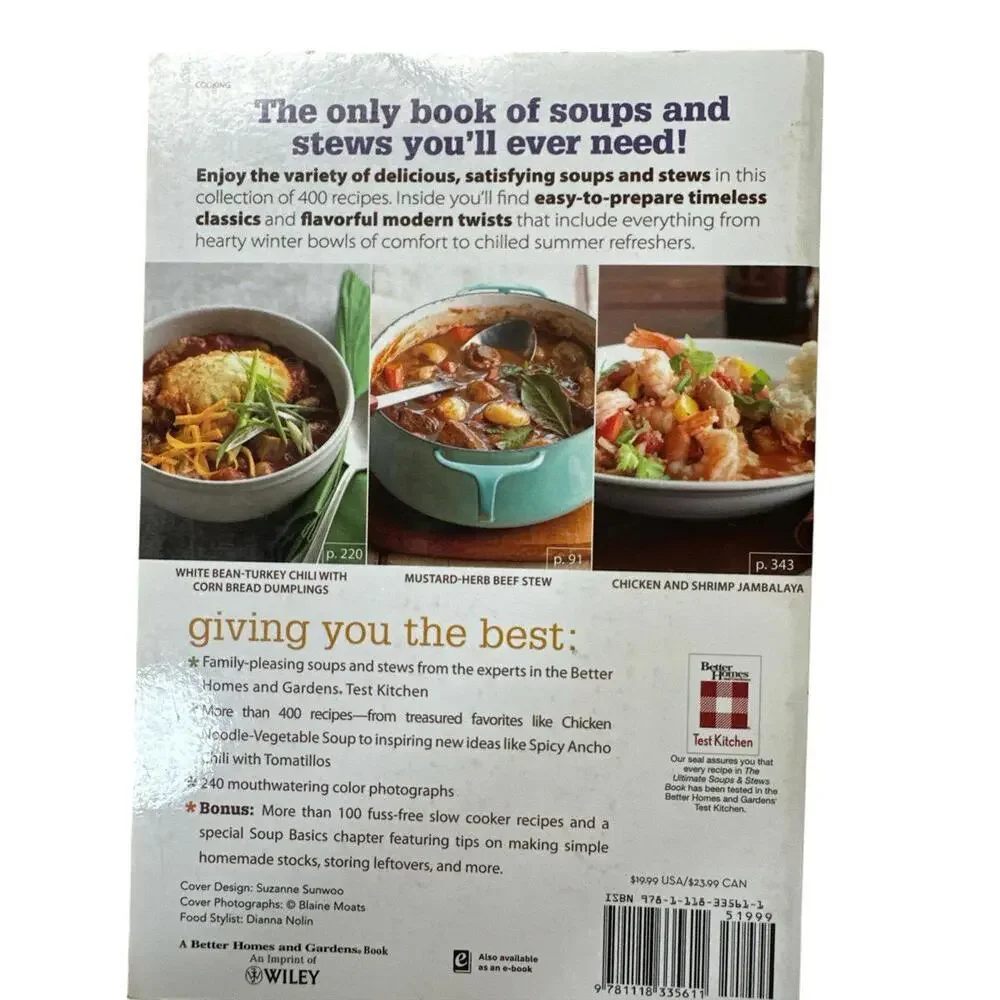 Cookbook The Ultimate Soups & Stews Book: More Than 400 Satisfying Meals in a Bo